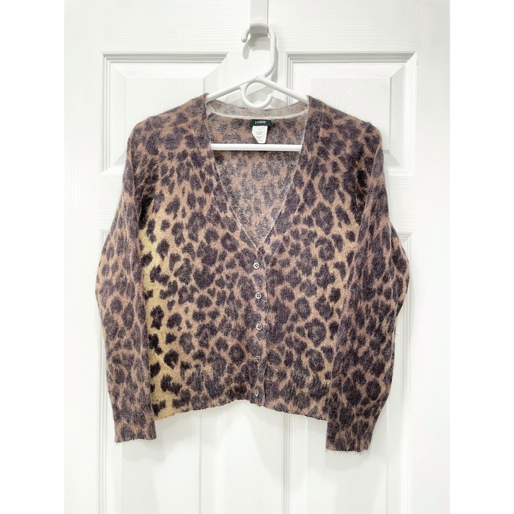 J. Crew Leopard Print Cardigan